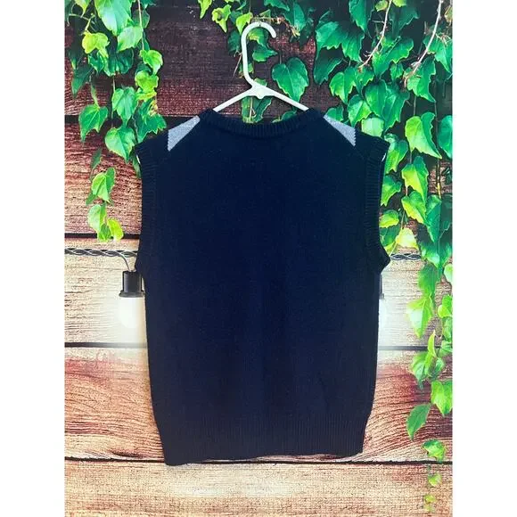 $675 Marni Sweater Vest Mens IT 42 US XS Argyle Plaid Virgin Wool Sleeveless - Picture 3 of 5